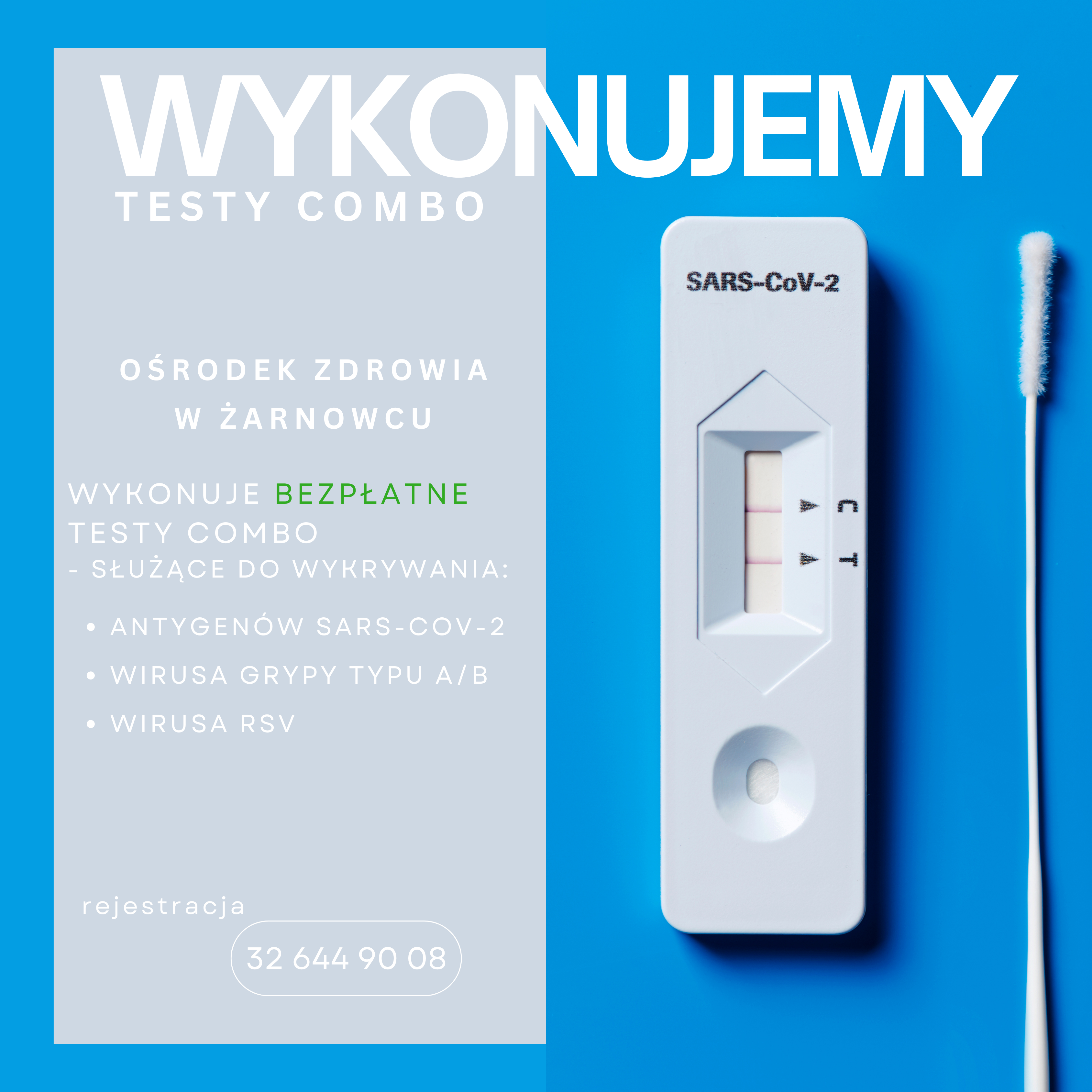Bezpłatne testy Combo w Żarnowcu