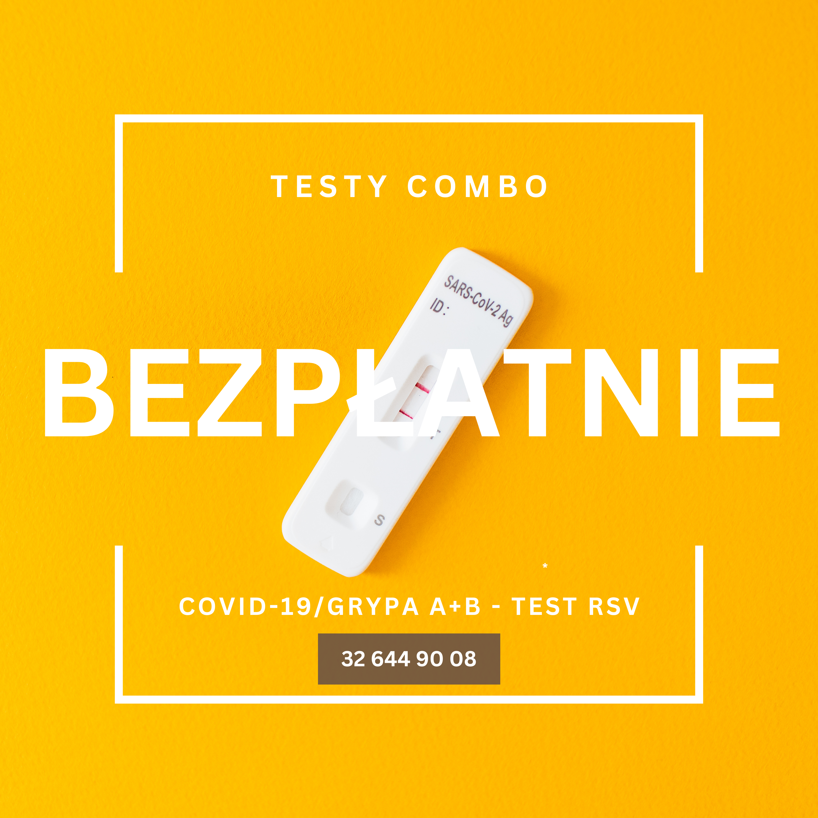 Wykonaj bezpłatnie test Combo - COVID + Grypa + RSV 